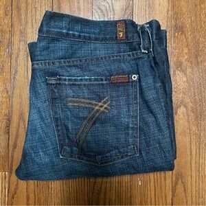 7 For All Mankind Dark Blue Jeans